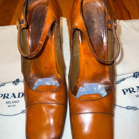 Prada square toe leather Mary Jane’s - Picture 5 of 13